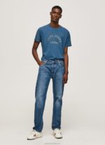 Men Jarman Pepe Jeans Logo Print T-Shirt 60J40951 - Image 2
