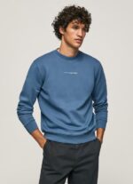 Men Jarman Pepe Jeans Logo Printed Cotton Sweatshirt 60J40907