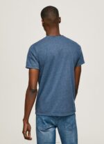 Men Jarman Pepe Jeans Marbled Logo Print T-Shirt 60J40986 - Image 4