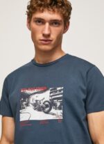Men Jarman Pepe Jeans Photo Print T-Shirt 60J40954 - Image 3
