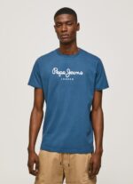 Men Jarman Pepe Jeans Printed Logo Cotton T-Shirt 60J40934