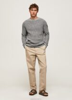 Men Malt Pepe Jeans Harrow Regular Chino Trousers 60J401100