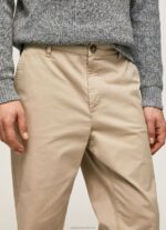 Men Malt Pepe Jeans Harrow Regular Chino Trousers 60J401100 - Image 3