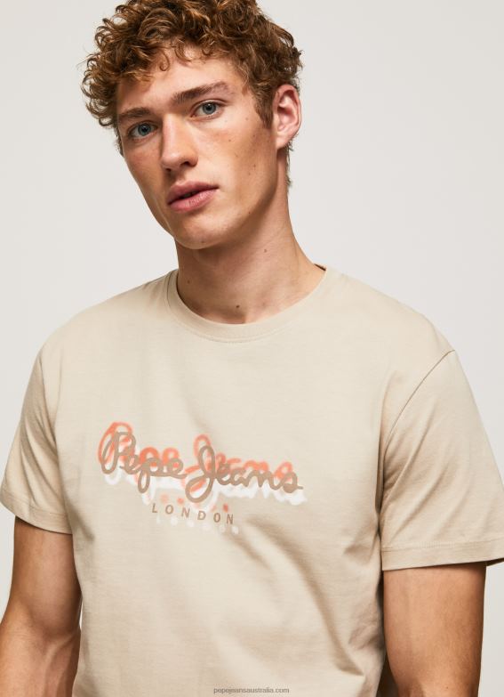 men_malt_pepe_jeans_logo_print_t_shirt_60j40993.jpg Men Malt Pepe Jeans Logo Print T-Shirt 60J40993 - Image 1