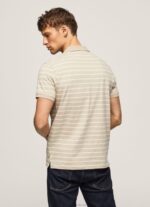 Men Malt Pepe Jeans Striped Print Polo Shirt 60J401093 - Image 4