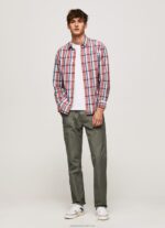 Men Multi Pepe Jeans Loick Checkered Poplin Shirt 60J401067 - Image 2
