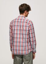 Men Multi Pepe Jeans Loick Checkered Poplin Shirt 60J401067 - Image 4