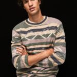 Men Multi Pepe Jeans Striped Round Collar Jersey 60J40857