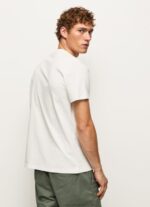 Men Off White Pepe Jeans Logo Print T-Shirt 60J40961 - Image 4