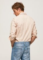 Men Off White Pepe Jeans Lucus Slim Fit Poplin Shirt 60J401053 - Image 4