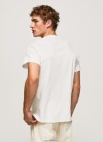 Men Off White Pepe Jeans Photo Print T-Shirt 60J40990 - Image 4