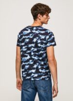 Men Ozzy Pepe Jeans Camouflage Print T-Shirt 60J40922 - Image 4