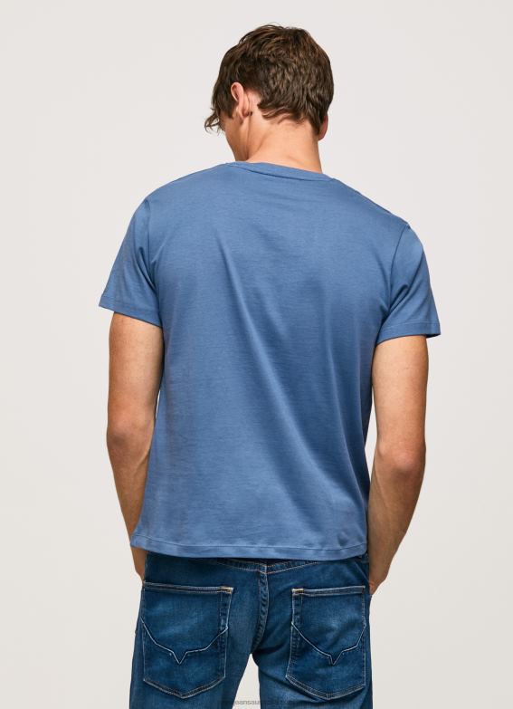 Men Ozzy Pepe Jeans Cotton T-Shirt With Brushes Logo 60J40929 - Image 4