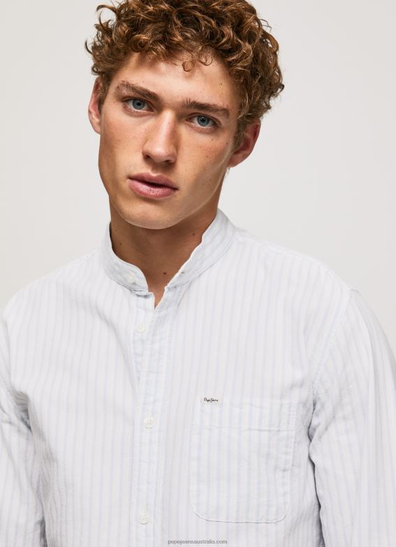 Men Ozzy Pepe Jeans Leyton Regular Fit Oxford Shirt 60J401041 - Image 1