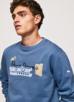 Men Ozzy Pepe Jeans Rounded Collar Cotton Jumper 60J40881