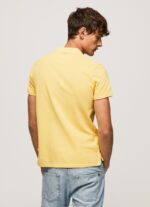 Men Shine Pepe Jeans Embroidered Logo Pique Polo Shirt 60J401081 - Image 4