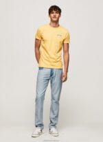 Men Shine Pepe Jeans Logo Print T-Shirt 60J40972 - Image 2