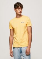 Men Shine Pepe Jeans Logo Print T-Shirt 60J40972 - Image 3