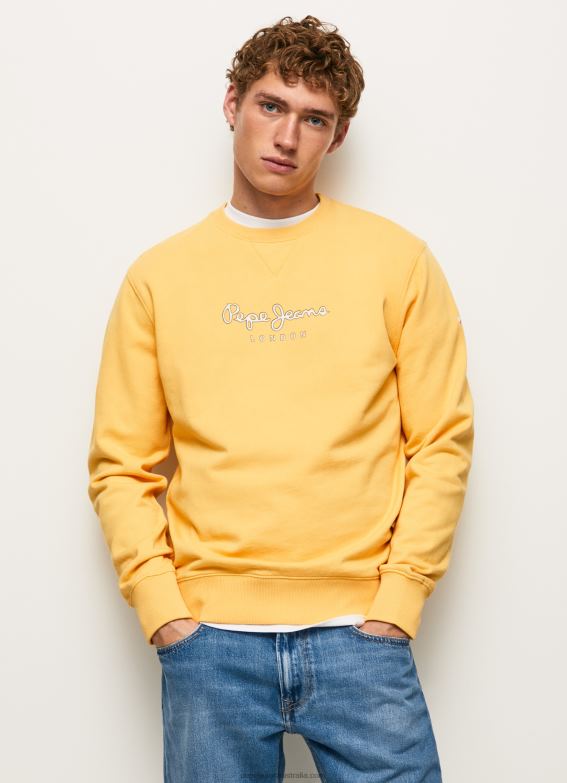 men_shine_pepe_jeans_printed_logo_cotton_jumper_60j40888.jpg Men Shine Pepe Jeans Printed Logo Cotton Jumper 60J40888 - Image 1