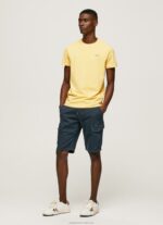 Men Shine Pepe Jeans Printed Logo Cotton T-Shirt 60J40943 - Image 2