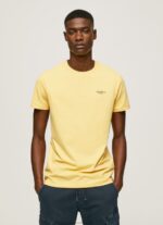 Men Shine Pepe Jeans Printed Logo Cotton T-Shirt 60J40943