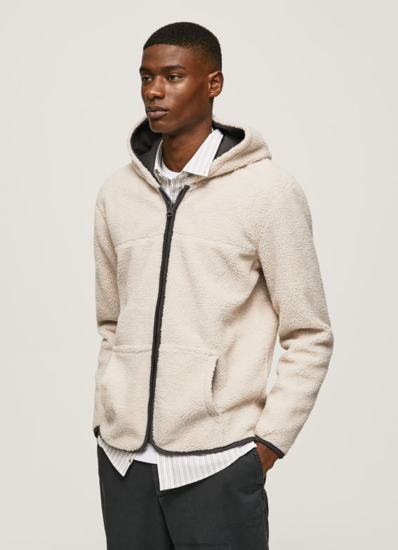 men_stone_pepe_jeans_sheep_sports_jacket_60j40870.jpg Men Stone Pepe Jeans Sheep Sports Jacket 60J40870 - Image 1