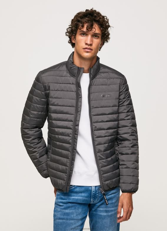 men_washed_black_pepe_jeans_padded_down_jacket_60j40839.jpg Men Washed Black Pepe Jeans Padded Down Jacket 60J40839 - Image 1
