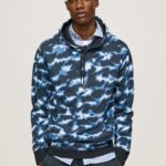Men White Pepe Jeans Camouflage Printed Jumper 60J40879