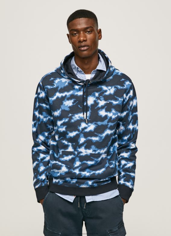men_white_pepe_jeans_camouflage_printed_jumper_60j40879.jpg Men White Pepe Jeans Camouflage Printed Jumper 60J40879 - Image 1