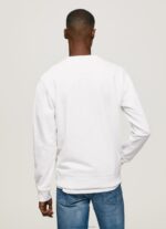 Men White Pepe Jeans Flag Logo Jumper 60J40899 - Image 4