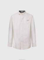 Men White Pepe Jeans Lynton Regular Fit Oxford Shirt 60J401034 - Image 5