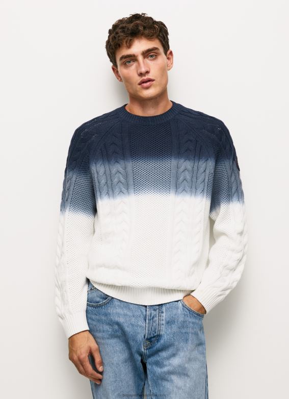 men_white_pepe_jeans_perseo_cable_knit_jersey_60j40851.jpg Men White Pepe Jeans Perseo Cable Knit Jersey 60J40851 - Image 1