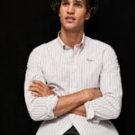 Men White Pepe Jeans Slim Fit Poplin Cotton Shirt 60J401022