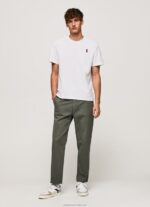 Men White Pepe Jeans Telephone Booth T-Shirt 60J40984 - Image 2