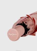 Women Ash Rose Pepe Jeans Macy Folding Automatic Umbrella 60J40788 - Image 5