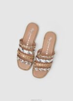 Women Bare Pepe Jeans Irma Multistraps Leather Sandals 60J40662 - Image 2