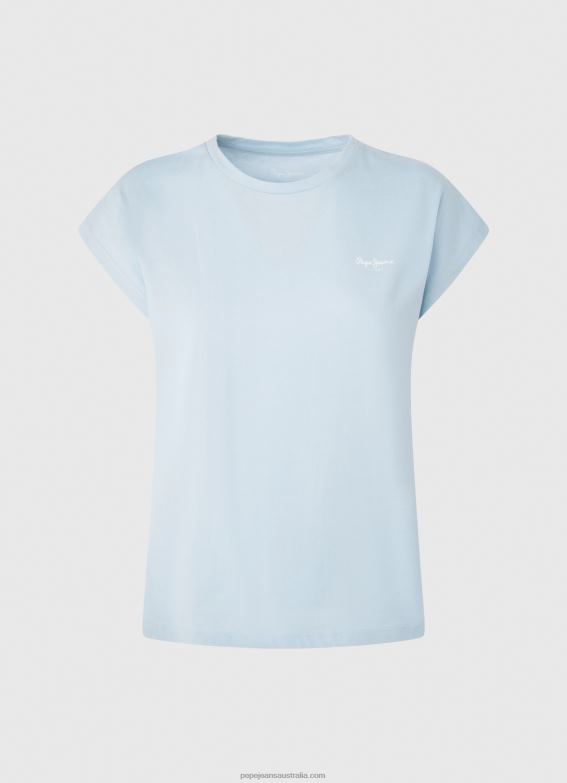 Women Bay Pepe Jeans Bloom Basic T-Shirt With Logo 60J40448 - Image 5