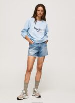 Women Bay Pepe Jeans Cropped Cotton Jumper 60J40271 - Image 2