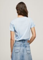 Women Bay Pepe Jeans Gradient Logo Cotton T-Shirt 60J40422 - Image 4