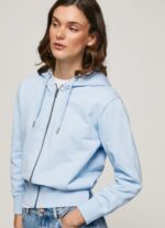 Women Bay Pepe Jeans Jumper With Hood And Zipper 60J40270