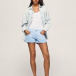 Women Bay Pepe Jeans Regular Fit Cotton Shorts 60J40527