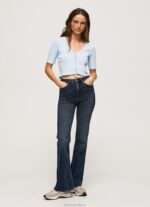 Women Bay Pepe Jeans Ribbed Cardigan Shirt 60J40408 - Image 2