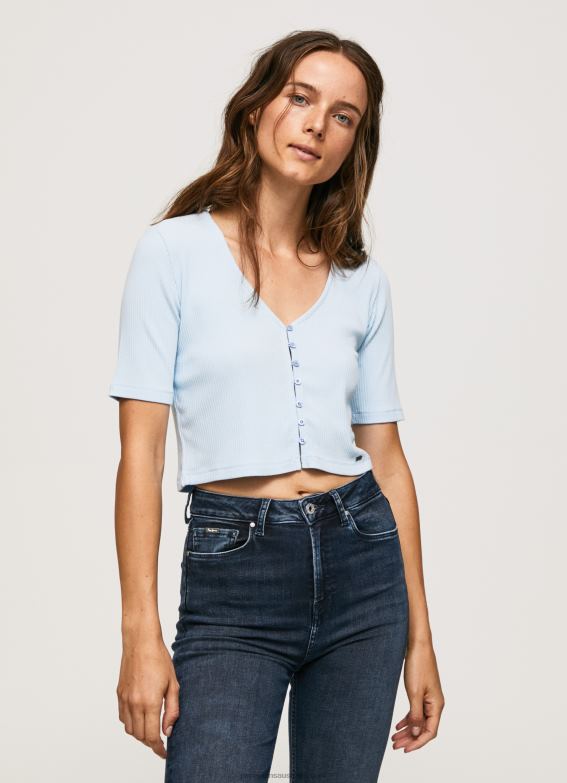 women_bay_pepe_jeans_ribbed_cardigan_shirt_60j40408.jpg Women Bay Pepe Jeans Ribbed Cardigan Shirt 60J40408 - Image 1