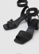 Women Black Pepe Jeans Altea Young Block Sandals 60J40641 - Image 3
