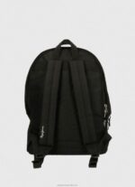 Women Black Pepe Jeans Aris Double Zip Performance Backpack 60J40752 - Image 3