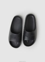 Women Black Pepe Jeans Beach Slide Flip Flops 60J40696 - Image 2