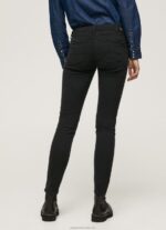 Women Black Pepe Jeans Classic Skinny Trousers 60J40297 - Image 5