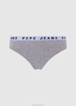 Women Black Pepe Jeans Classic Thong With Printed Logo 60J40569 - Image 3