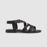 Women Black Pepe Jeans Hayes Rome Flat Sandals 60J40657