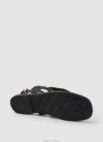 Women Black Pepe Jeans Irma Ethnic Leather Sandals 60J40659 - Image 5
